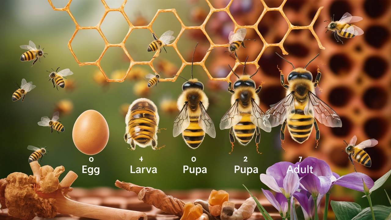 Ciclo de vida de las abejas